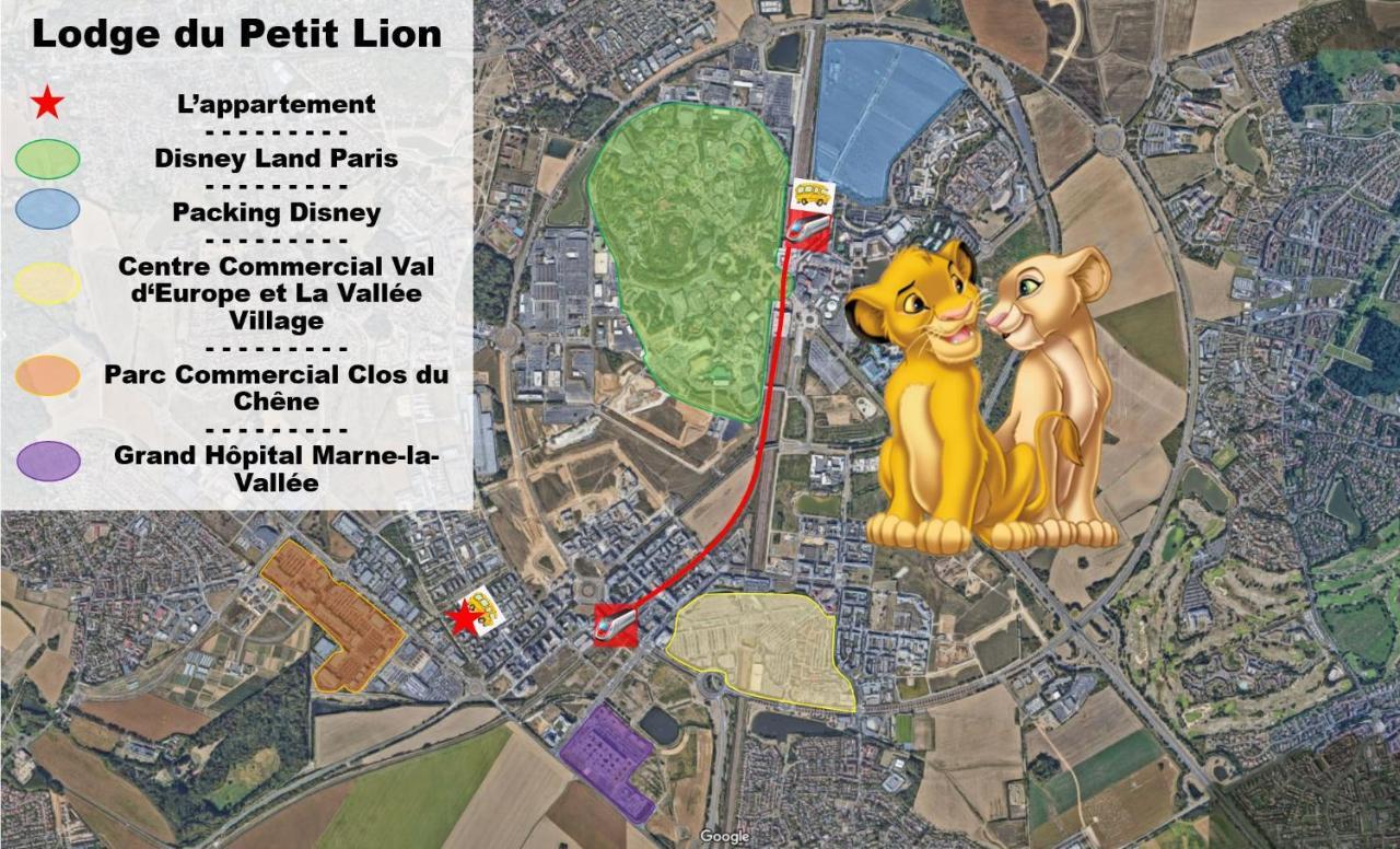 מונטבראן Lodge Du Petit Lion Proche Disneyland Paris מראה חיצוני תמונה