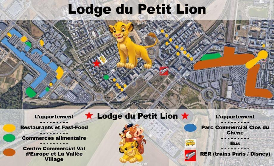 מונטבראן Lodge Du Petit Lion Proche Disneyland Paris מראה חיצוני תמונה